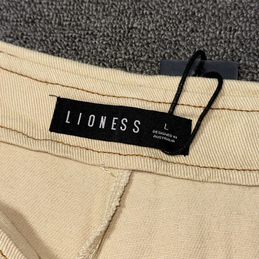 NWT LIONESS Countryside Skort Ecru Soft Yellow Women's 8 Large Low Rise Coquette - Picture 5 of 11